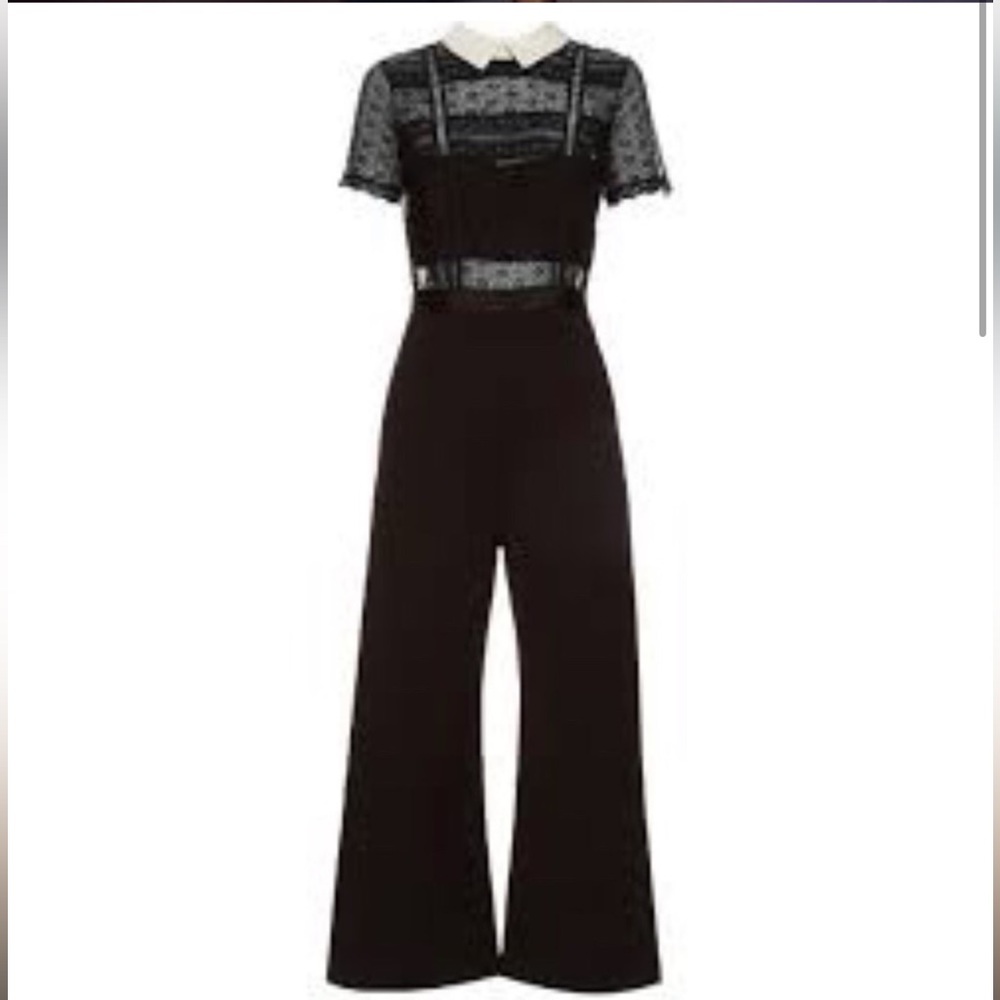 Self Portrait cropped jumpsuit EUC Sold out vintage - Picture 2 of 6
